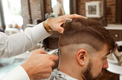 Professional barber cutting buzz cut - expert hair cutting technique demonstration